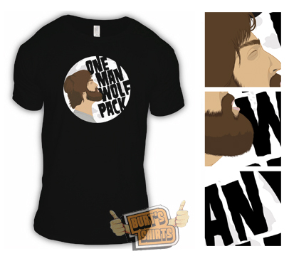 One Man Wolfpack T-Shirt By AVRART