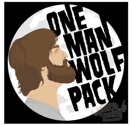 'One Man Wolfpack' T-Shirt Illustration